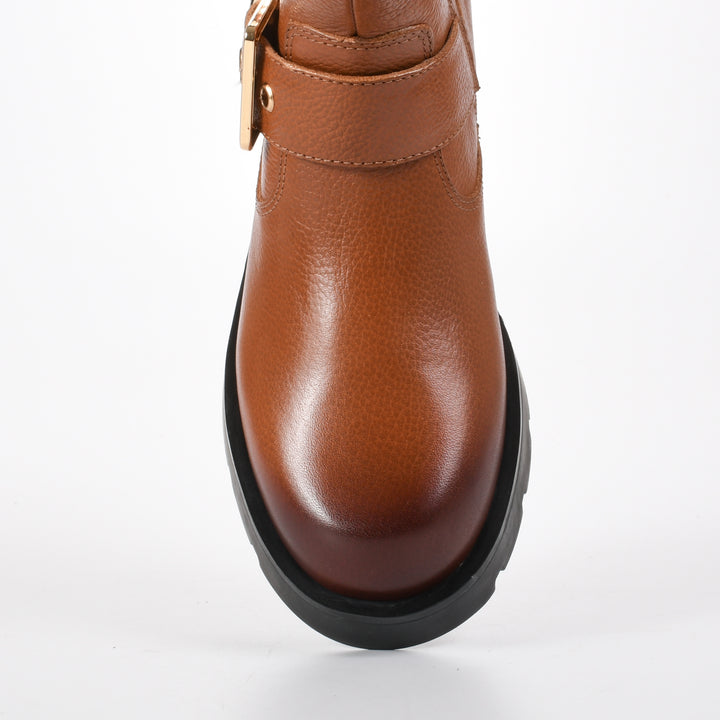 Leather Biker Boot