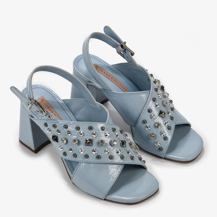Leather Sandal with Stones