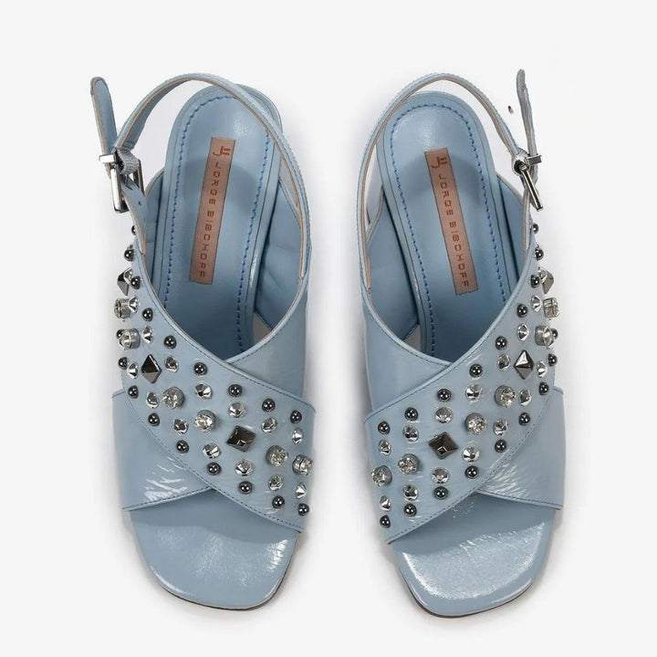 Leather Sandal with Stones