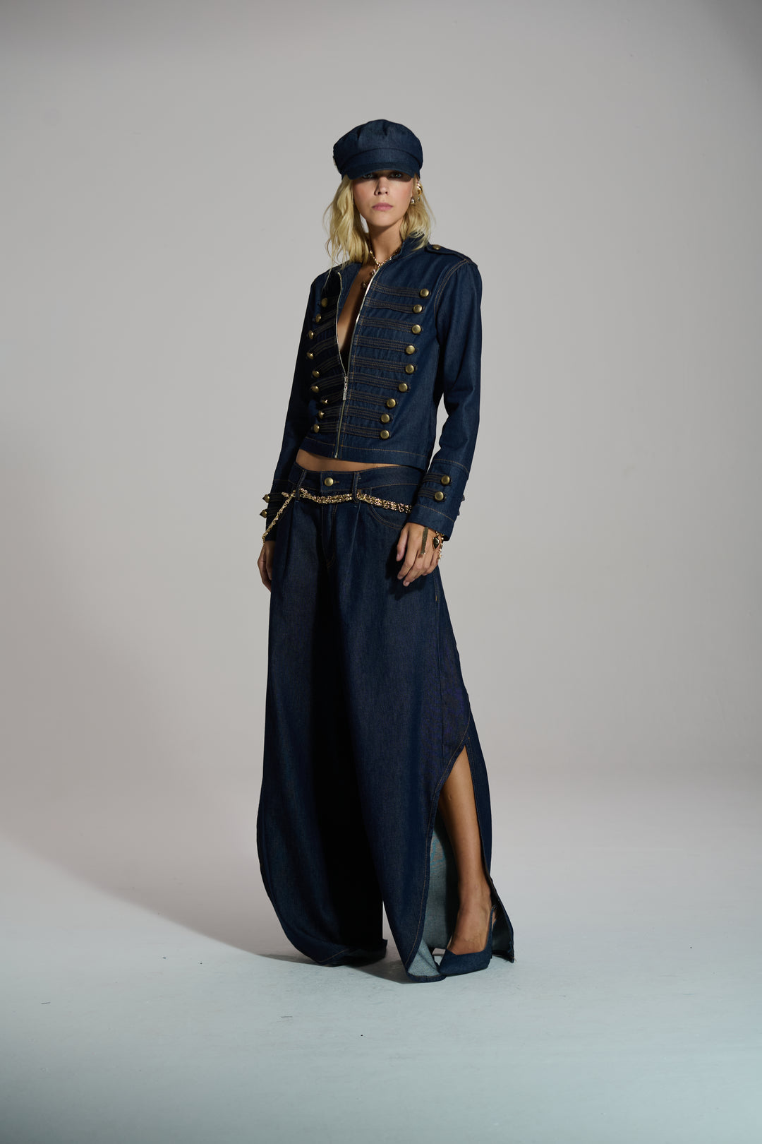 Jaqueta Jeans Napoleônica