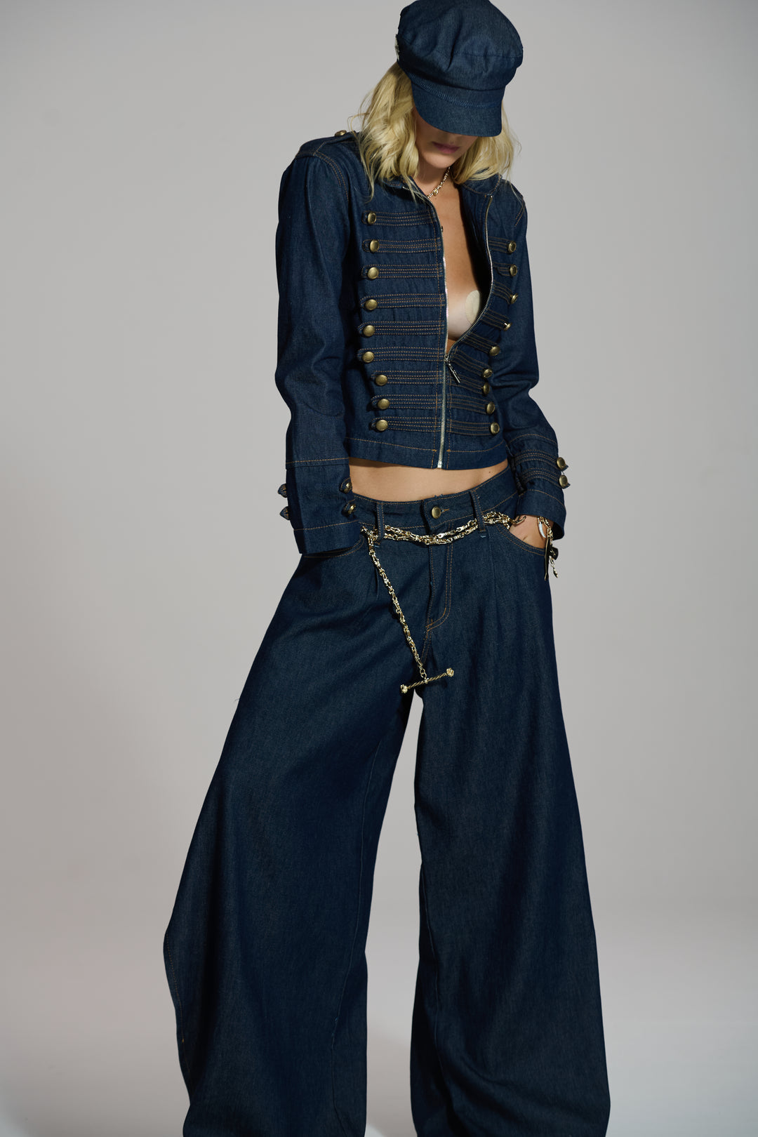 Jaqueta Jeans Napoleônica