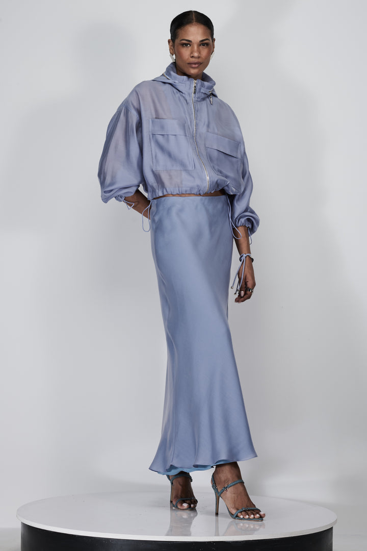 Cropped Organza Jacket