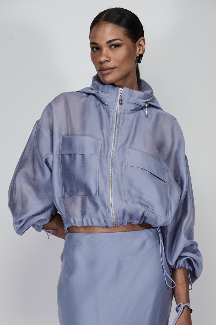 Cropped Organza Jacket