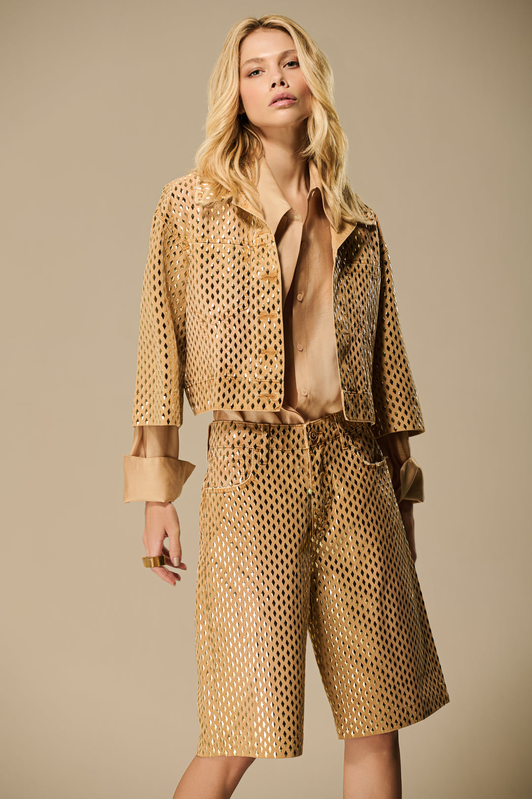 Diamond Transfer Twill Jacket