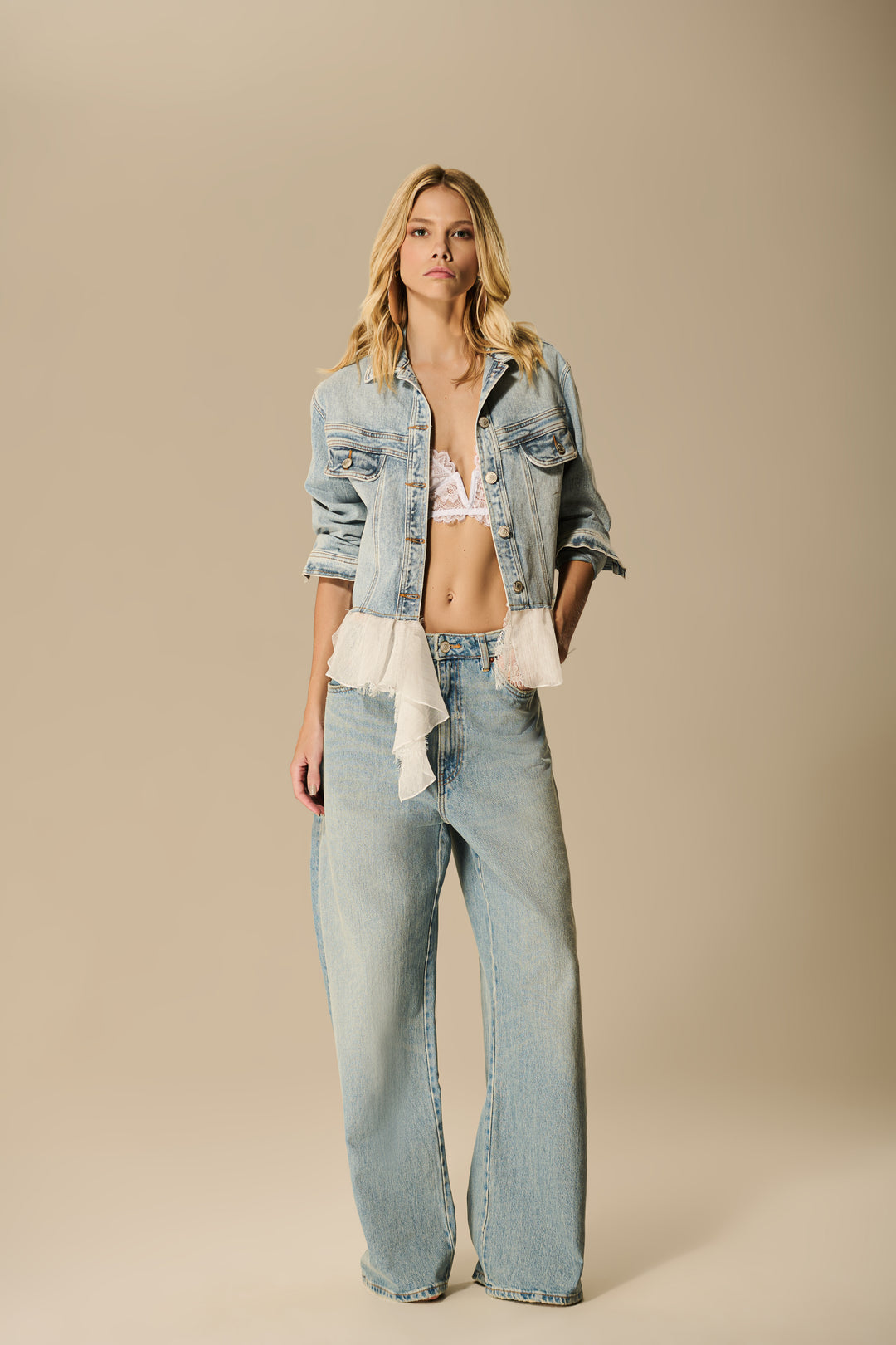 Calça Jeans Bolso Largo