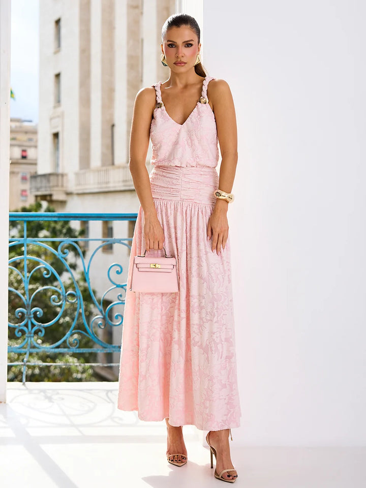 Vestido Midi Ballet Rose