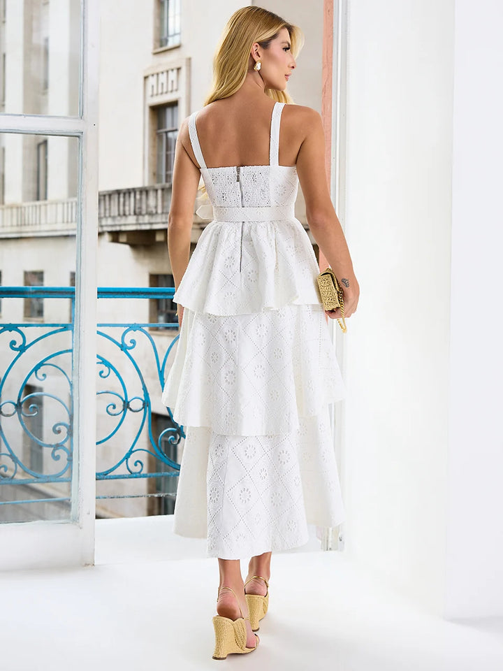 Vestido Midi Porcelain Heart