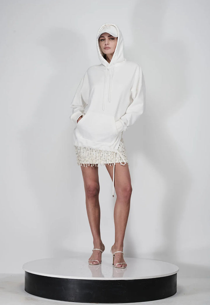 Pearl Drops Embroidered Skirt