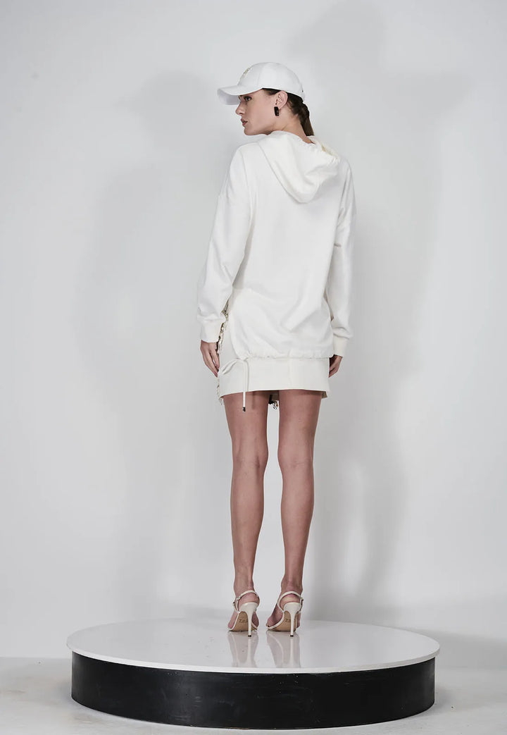 Pearl Drops Embroidered Skirt