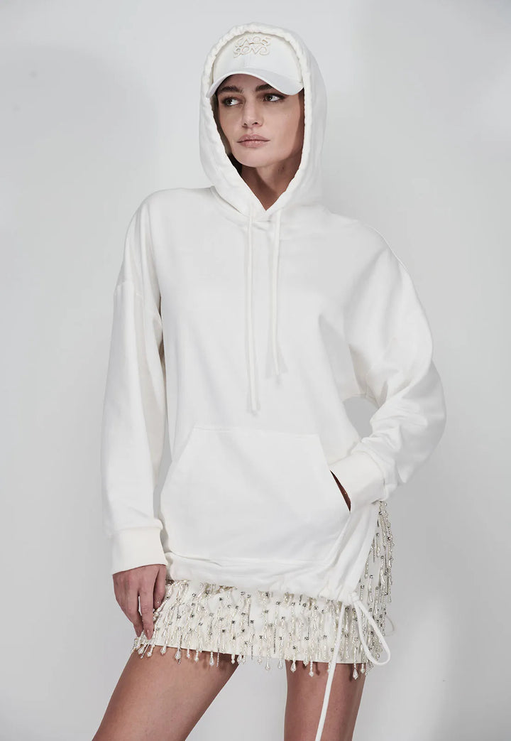 Pearl Drops Embroidered Skirt