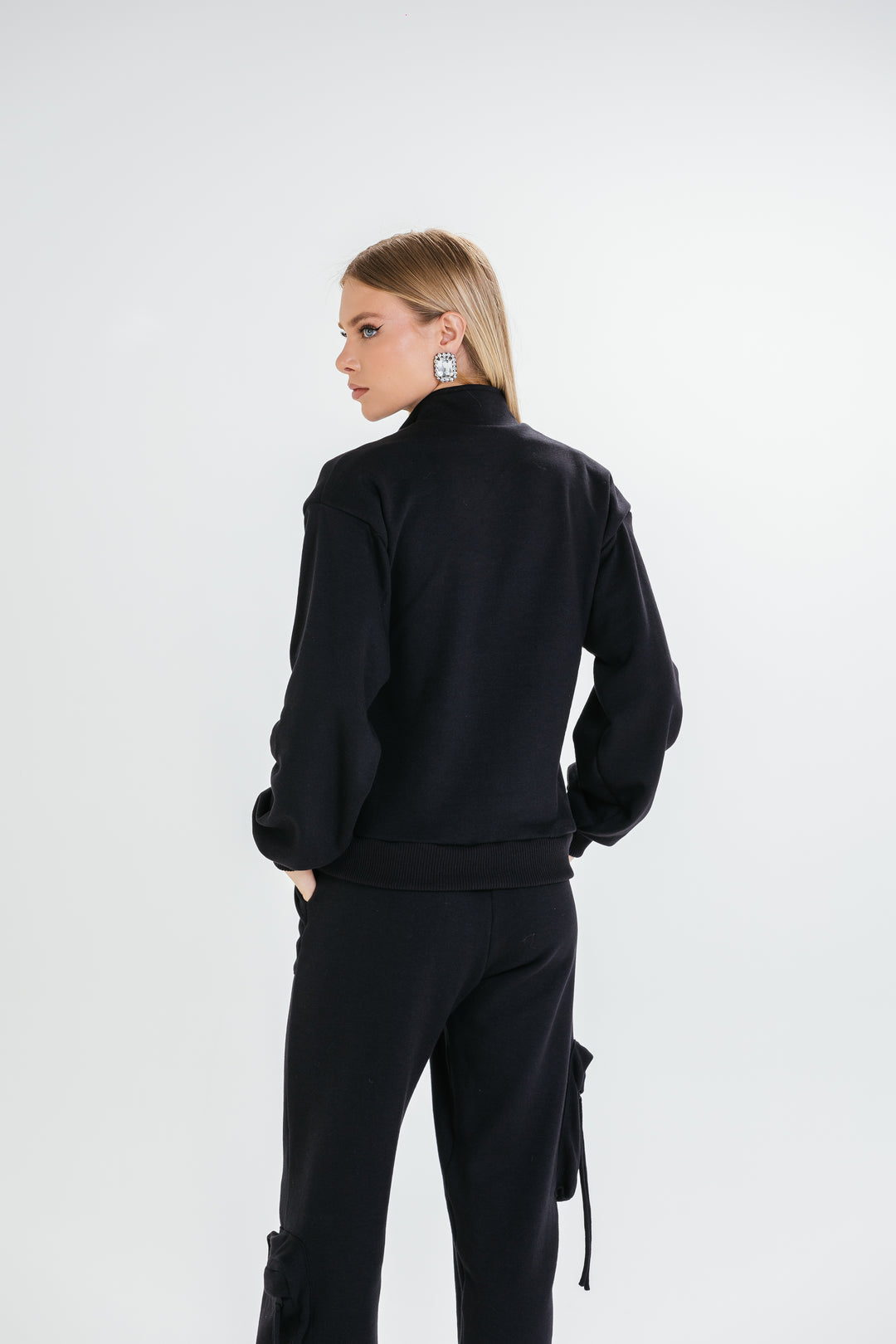Sweatshirt, Blouse + Pants Set
