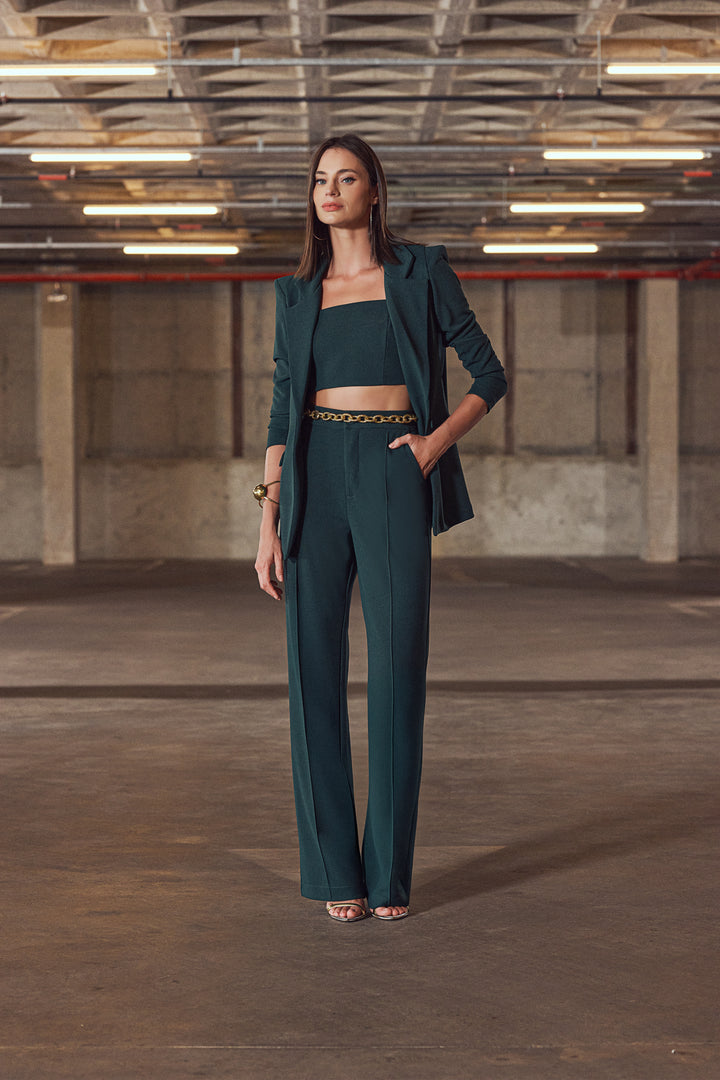 Blazer+Top+Pants Set