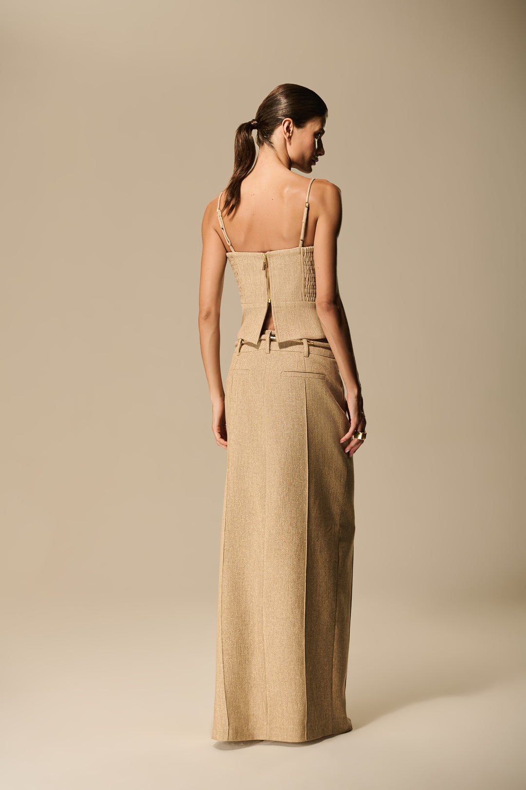 Corset Pespontos Linho