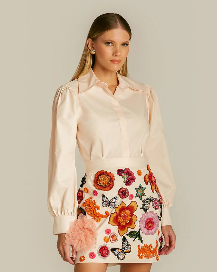 Anne Fernandes Ruffled Sleeve Shirt