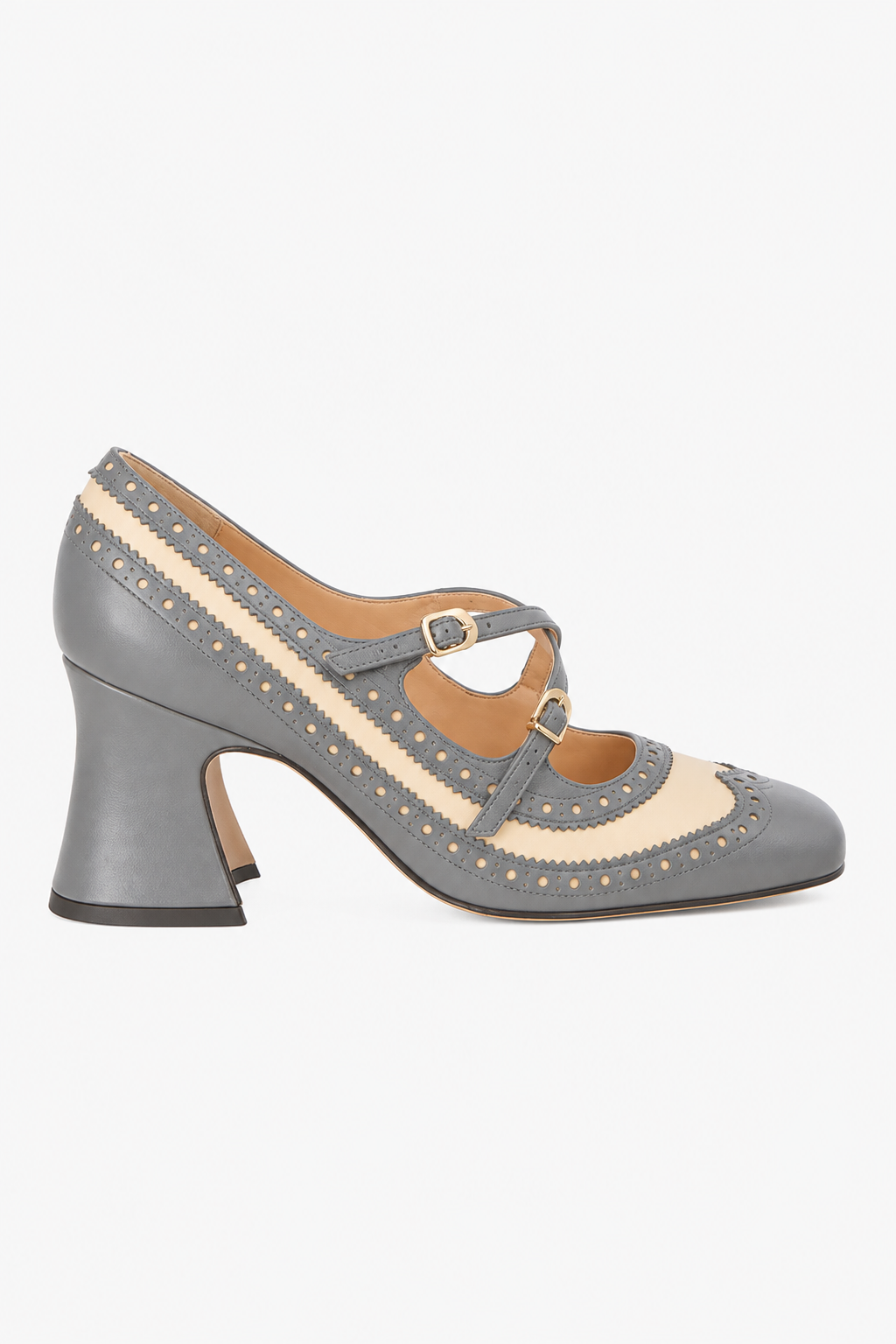 Scarpin Mary Jane Couro