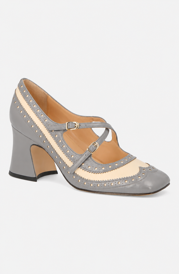 Scarpin Mary Jane Couro