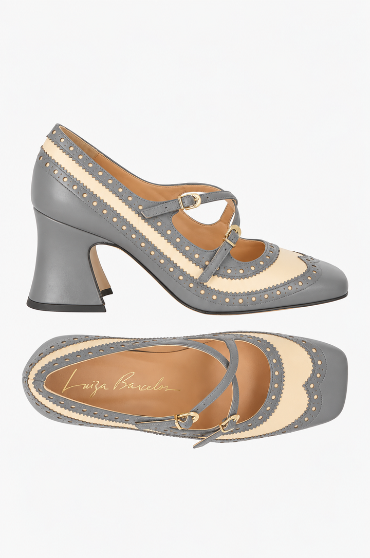 Scarpin Mary Jane Couro