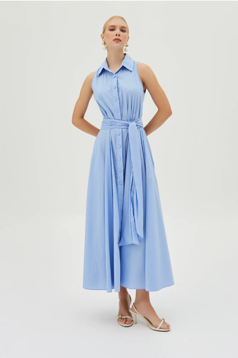 Tie Midi Dress