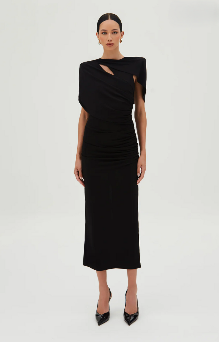 Overlay Midi Dress