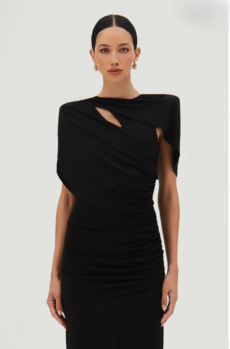 Overlay Midi Dress