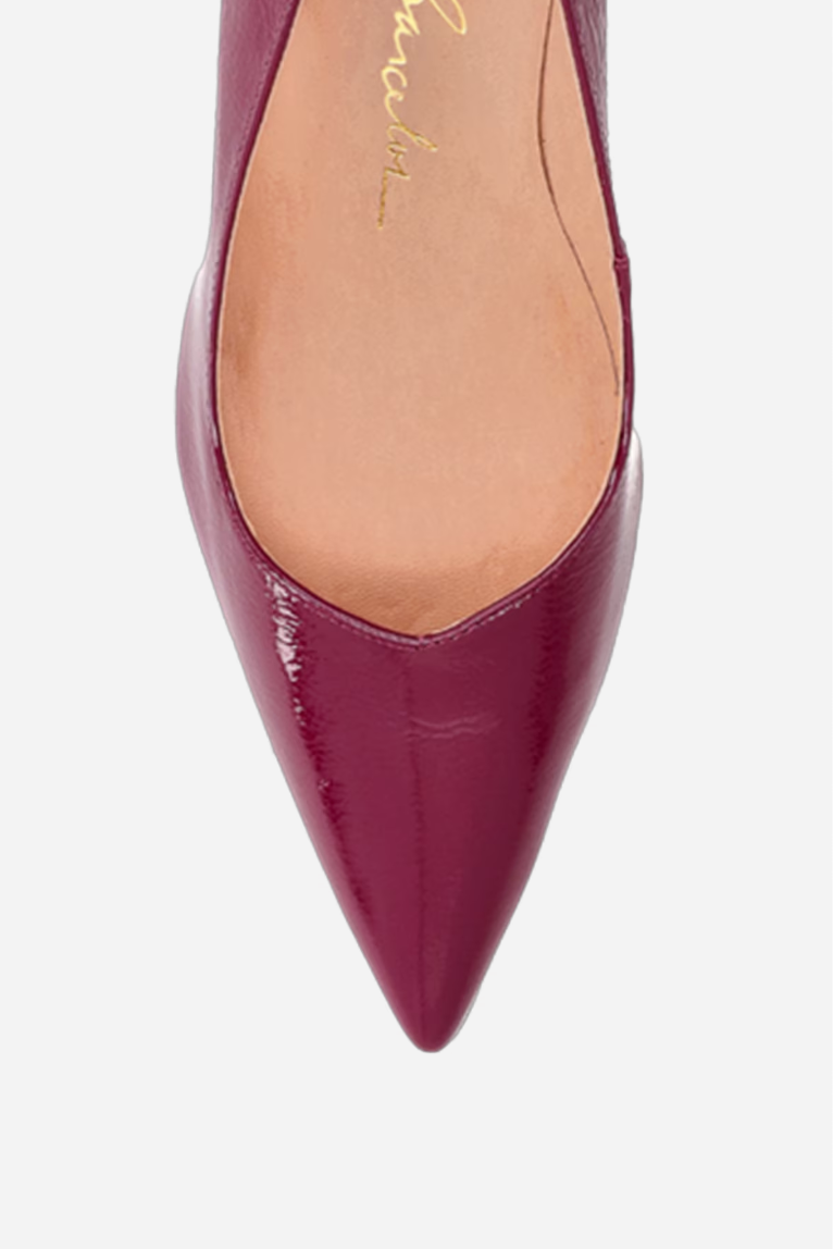 Scarpin Anabela Couro Verniz