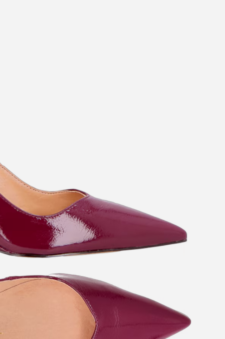 Scarpin Anabela Couro Verniz