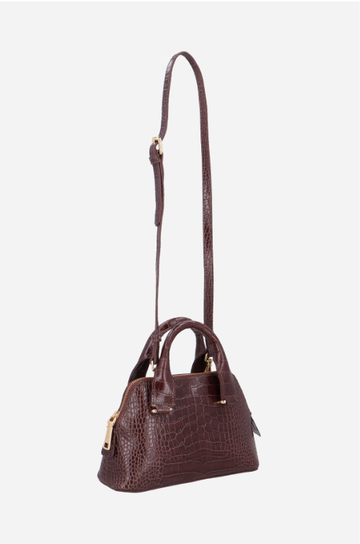 Bolsa Estruturada Couro Croco