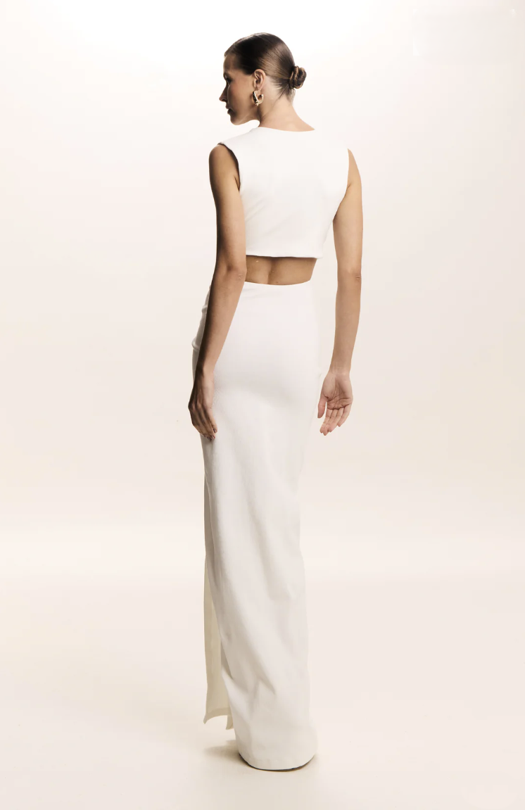 Vestido Longo Drapeado Canaleta