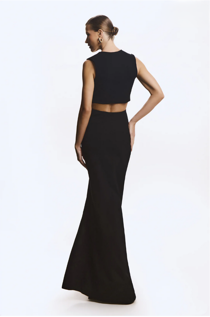 Vestido Longo Drapeado Canaleta