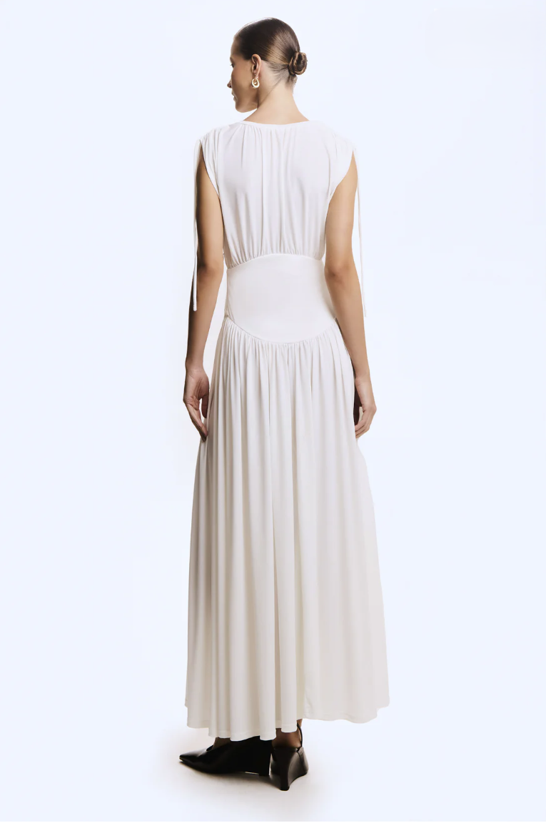 Vestido Longo Acinturado Amarração