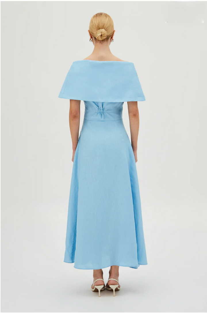 Vestido Midi Maxi Gola