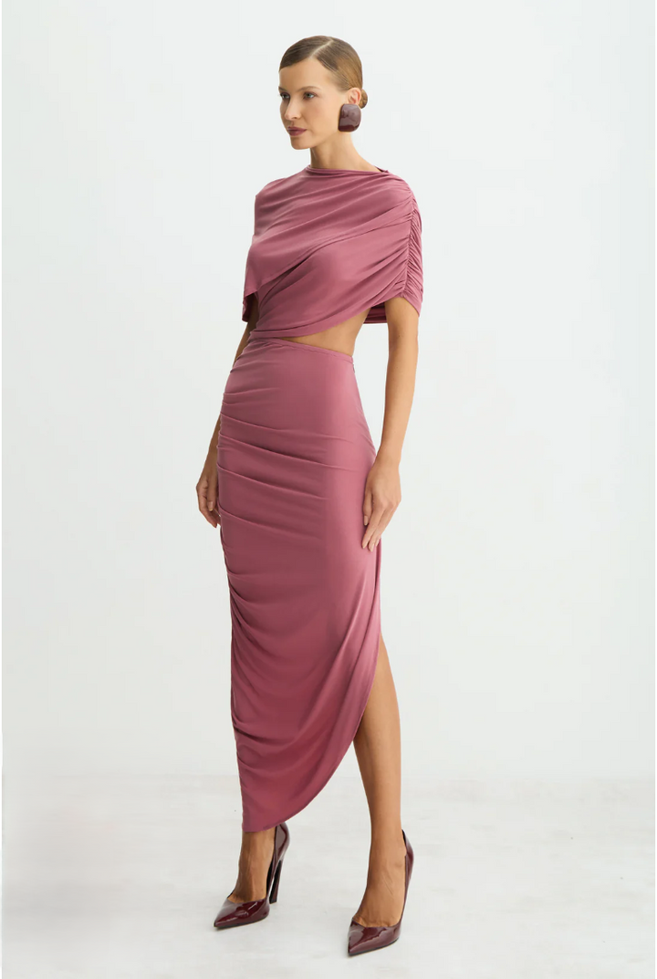 Overlay Midi Dress