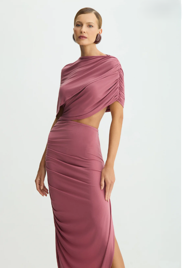 Overlay Midi Dress