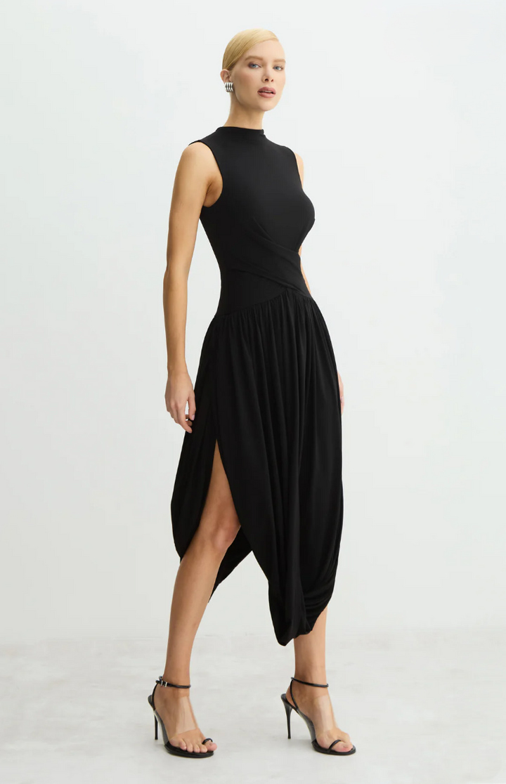 Overlay Midi Dress