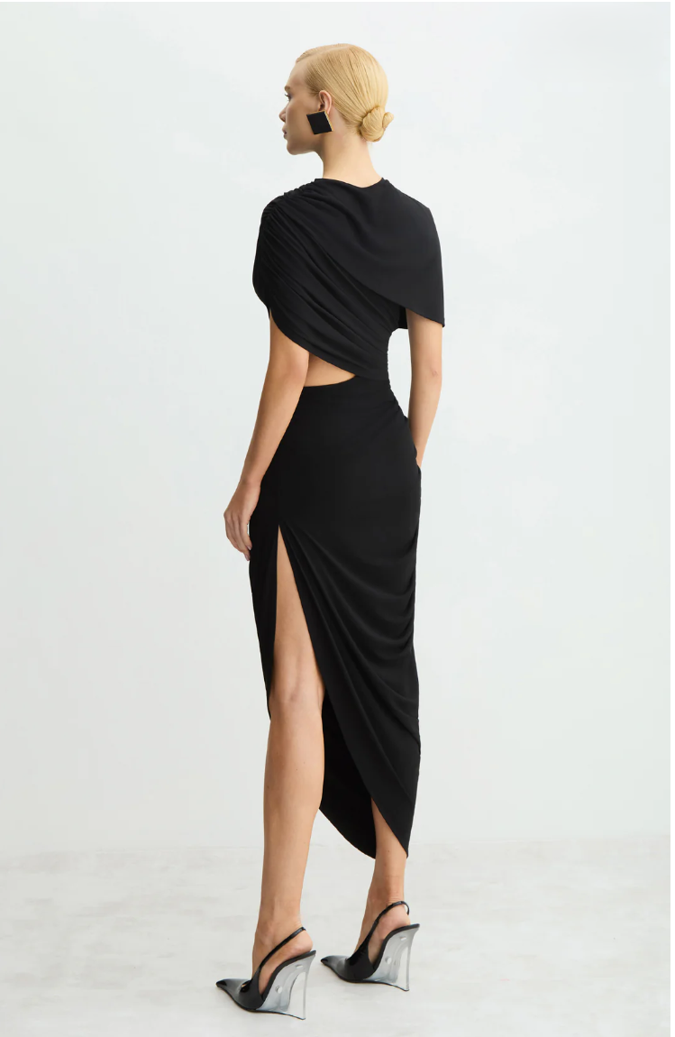 Overlay Midi Dress