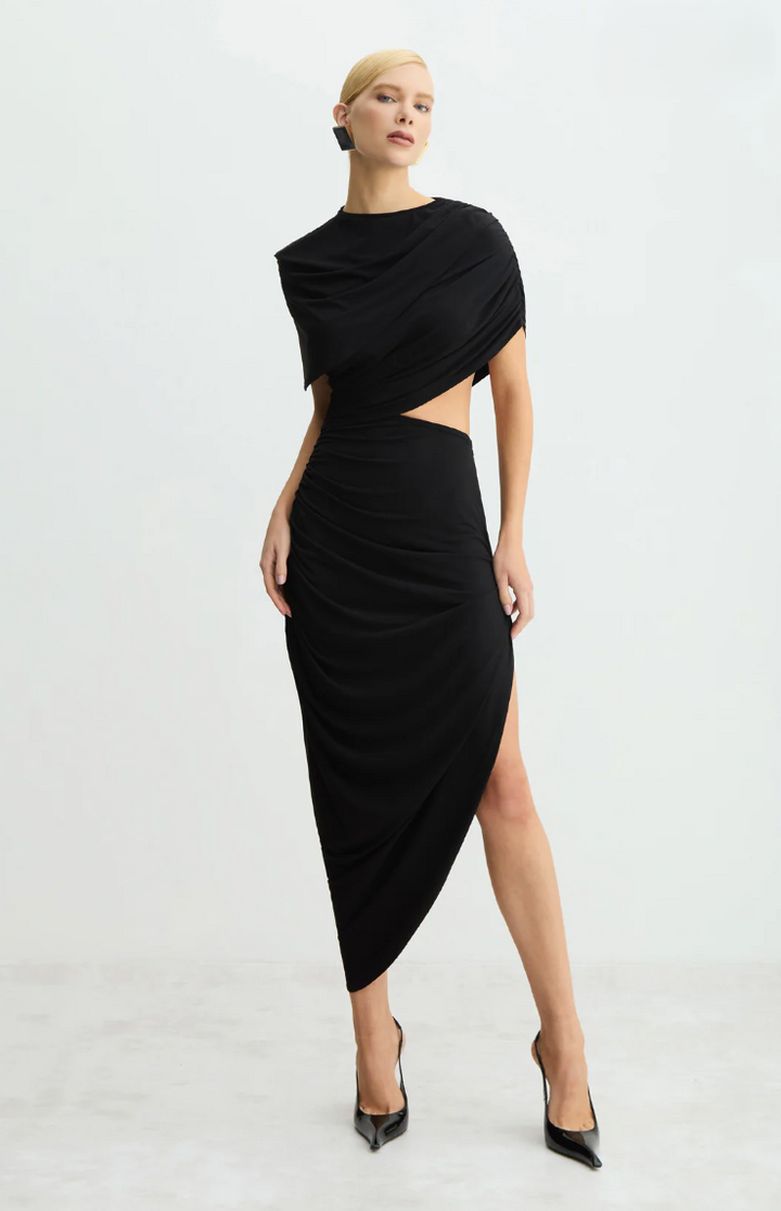 Overlay Midi Dress
