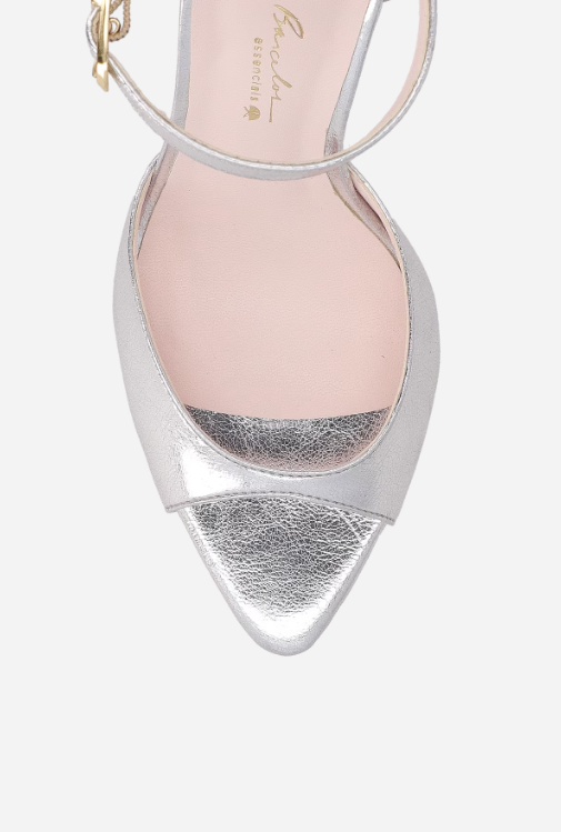 Metallic Leather Sandal