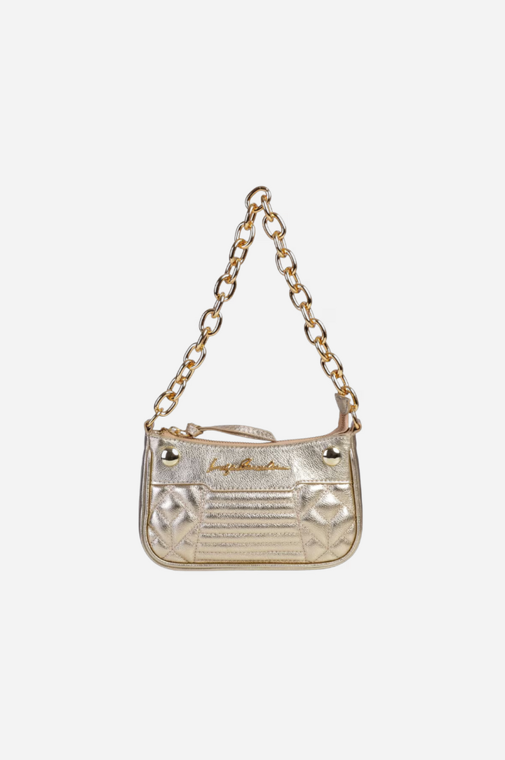 Bolsa Couro Metalizado