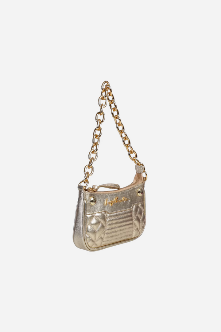 Bolsa Couro Metalizado