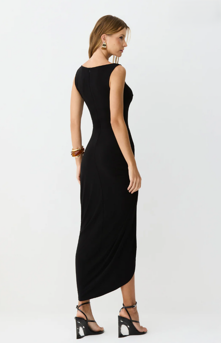 Midi Dress with Side Ruching