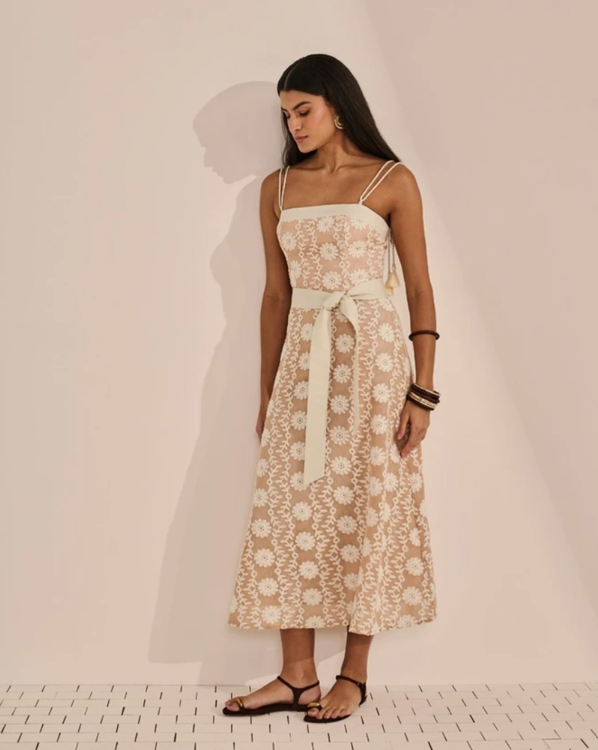 Vestido Midi Telado