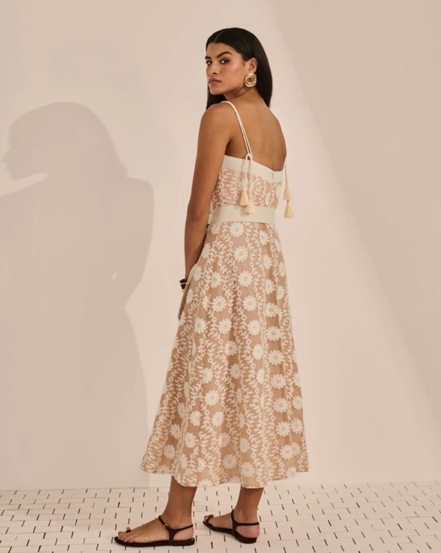 Vestido Midi Telado