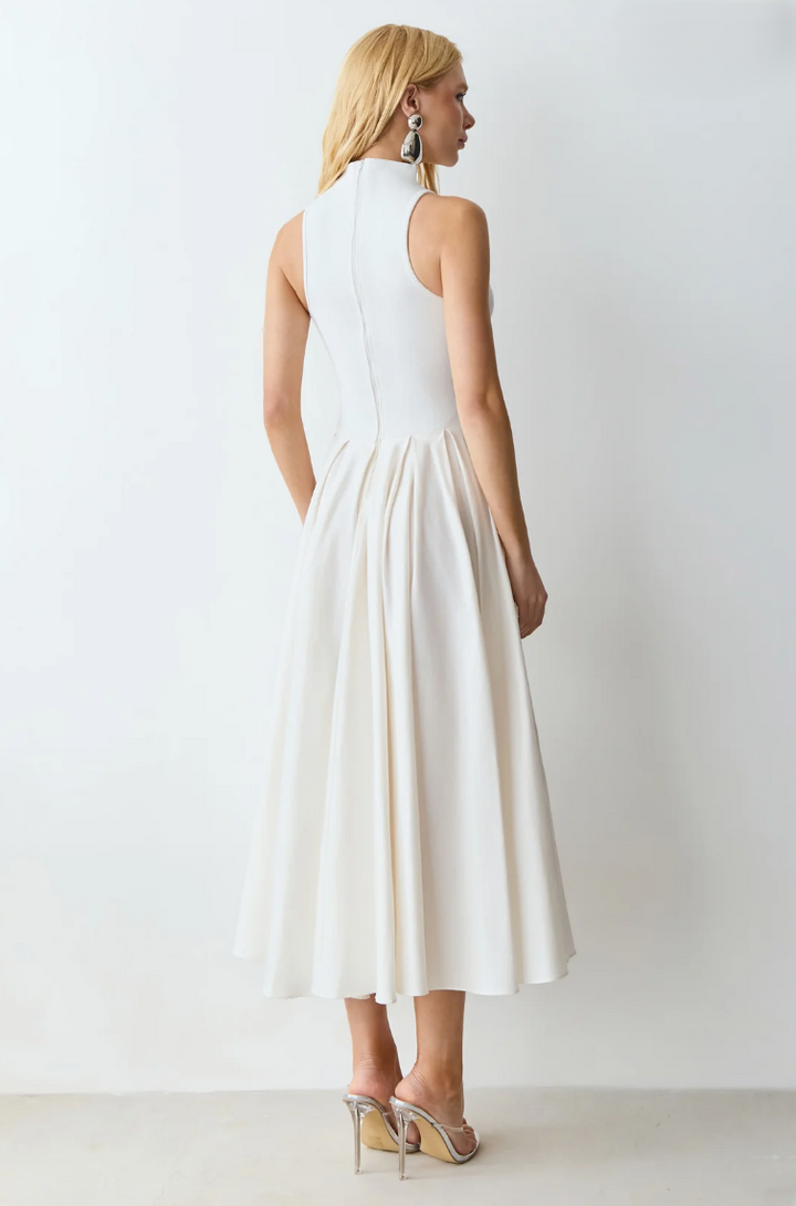 Vestido Midi Gola Alta
