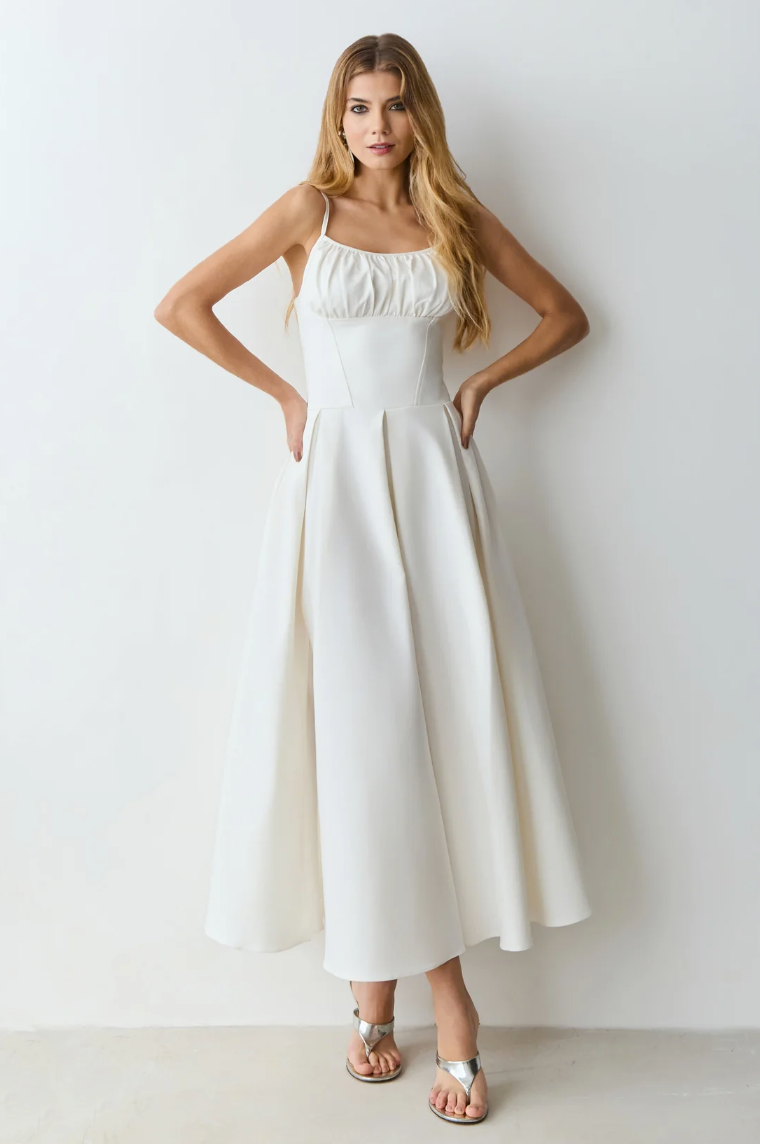 Vestido Midi Acinturado