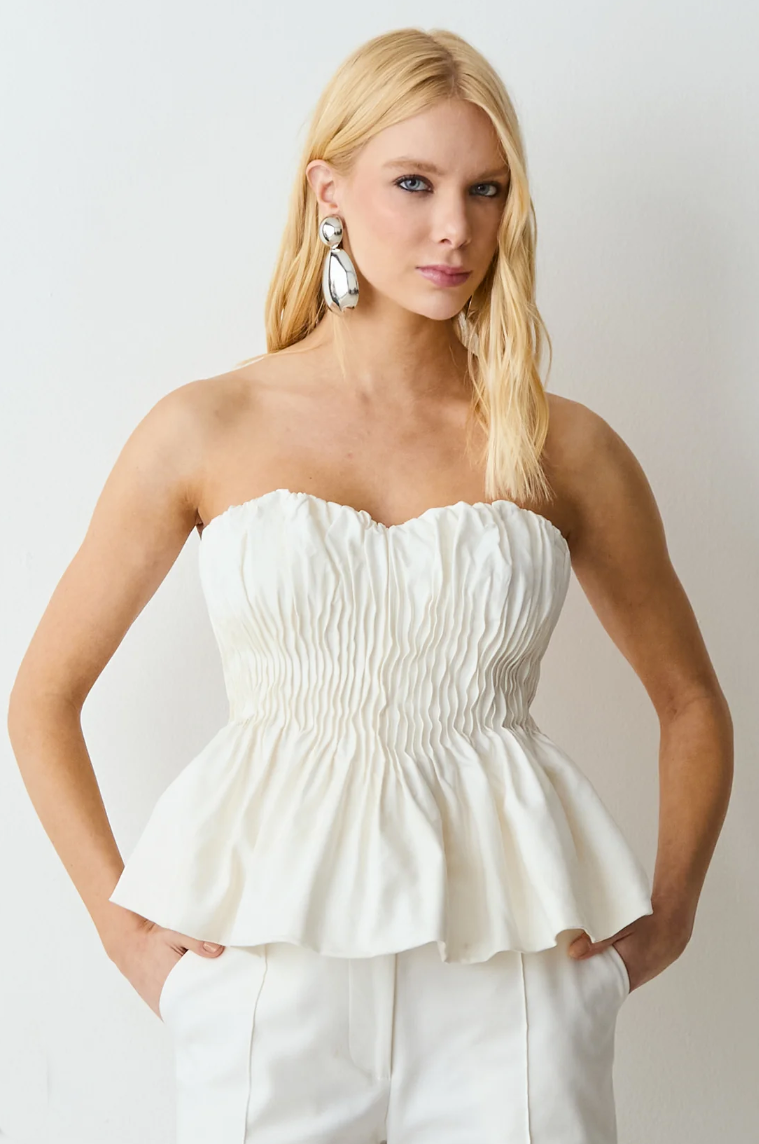 Blusa Drapeados Pespontados