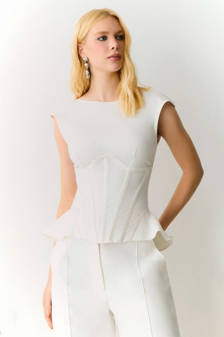 Blusa Peplum Barbatanas