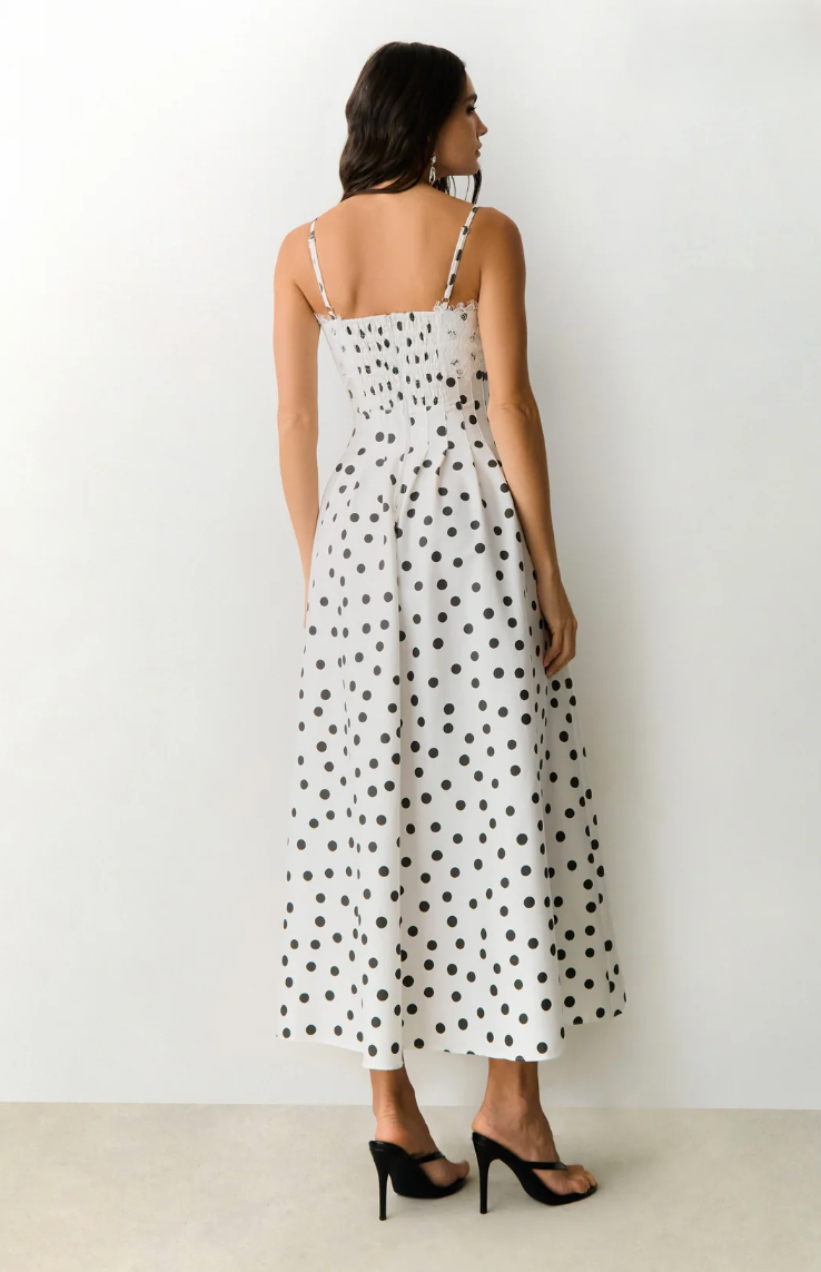 Vestido Midi Pespontado
