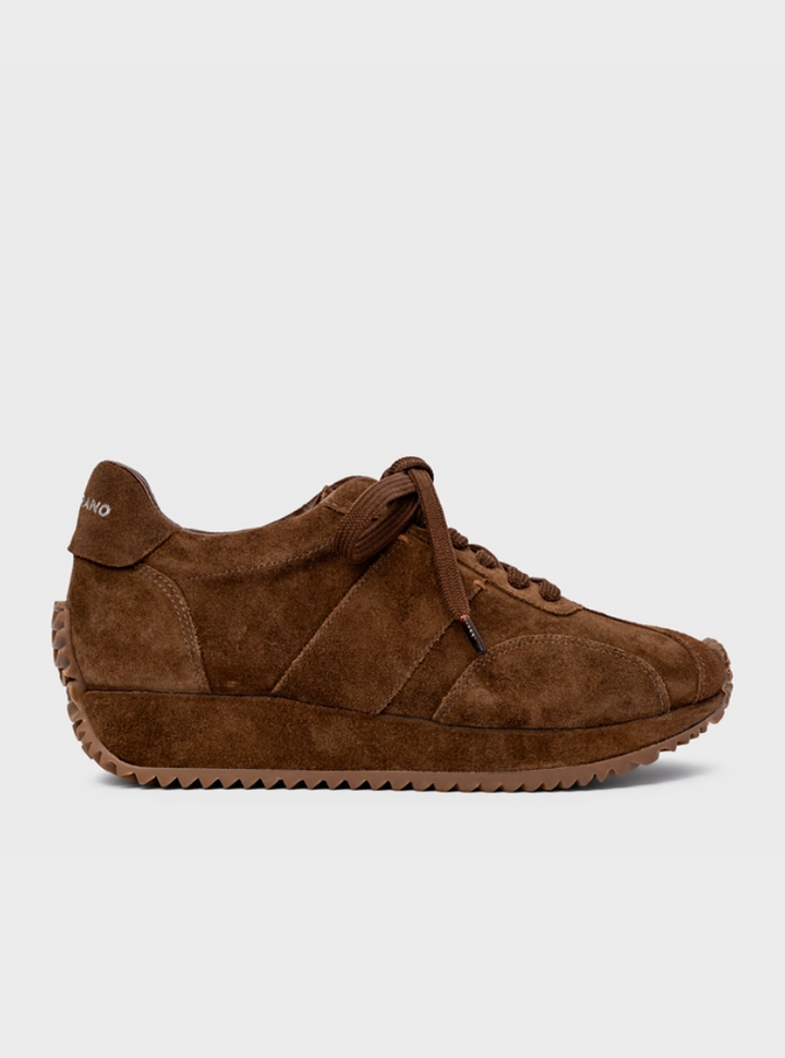 Bold Suede Flatform Sneakers