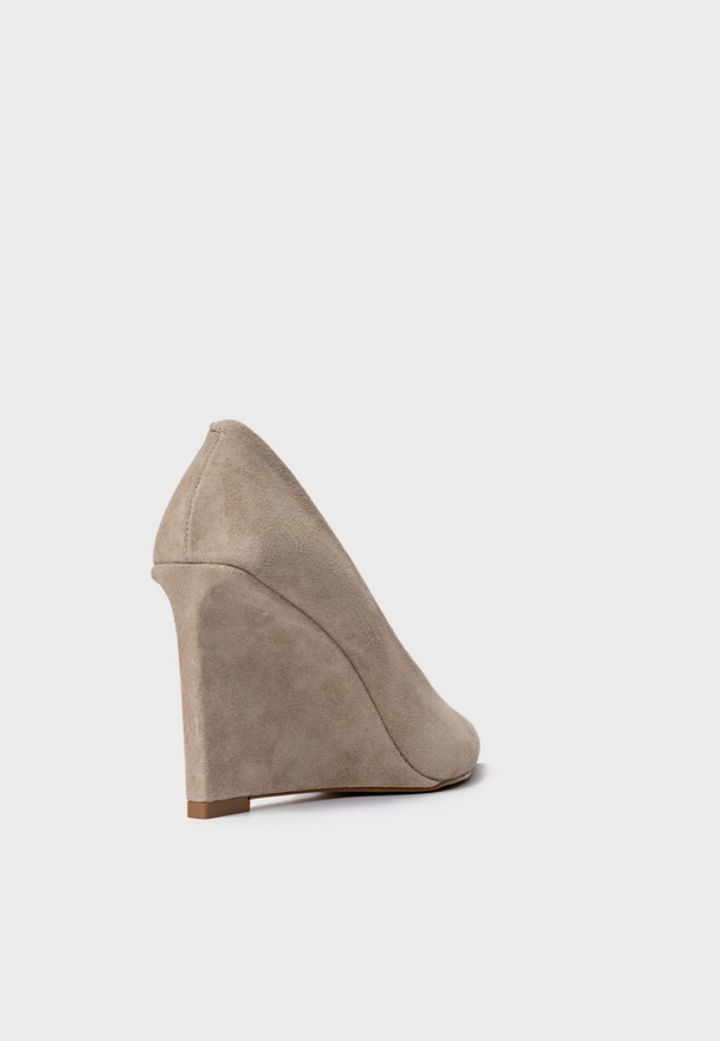 Suede Wedge Pumps