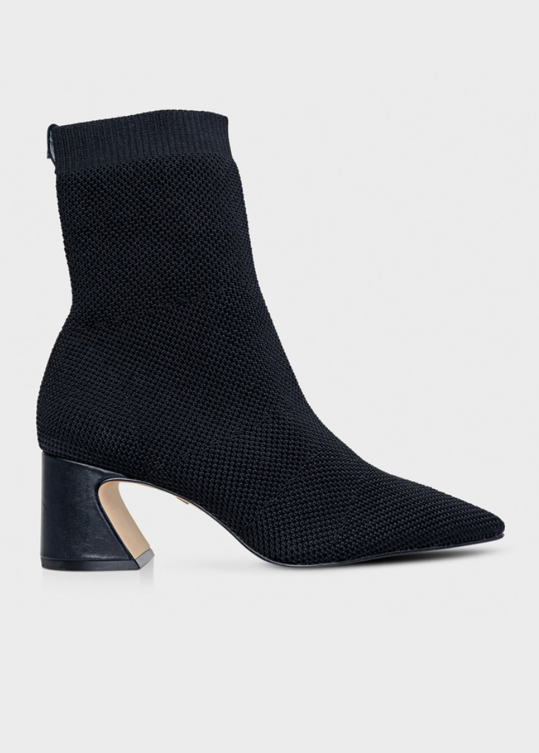 Wave Knit Mid-Heel Boot